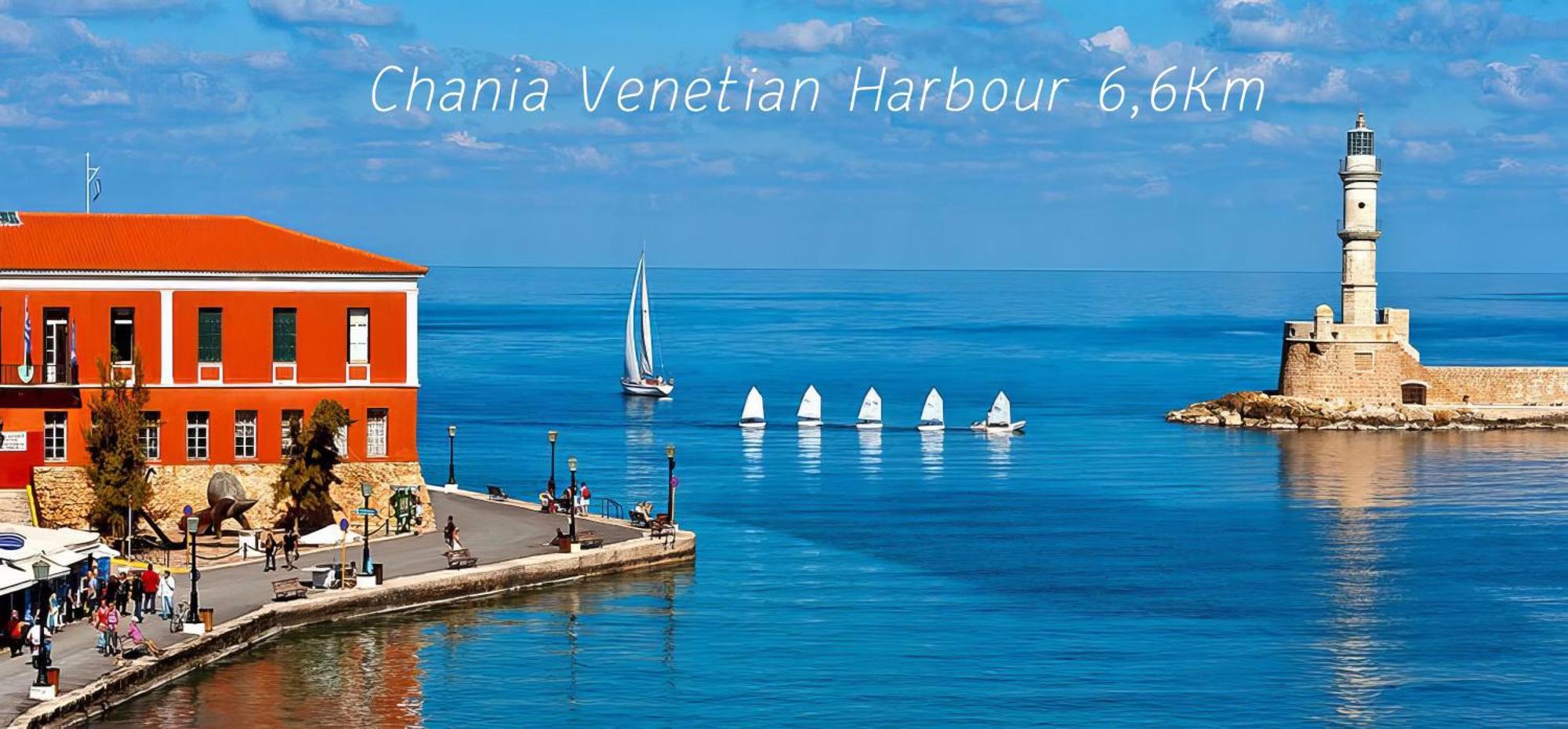 Souda Bay View With Private Pool Near Chania City Extérieur photo